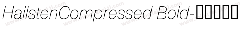 HailstenCompressed Bold字体转换